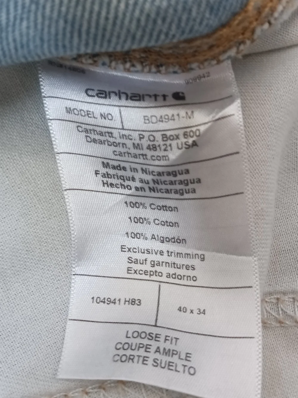 Carhartt durable straight